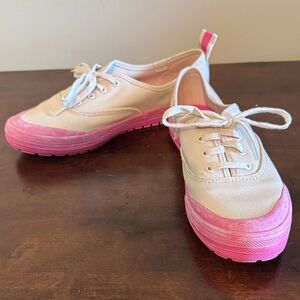 Keds Pink and Cream Canvas Shoes